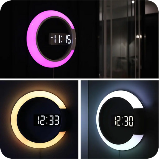 horloge digitale lumineuse